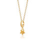 18ct Gold Forget Me Not Flower Charm Necklace, thumbnail 2 of 6