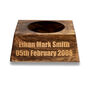 Personalised Hardwood Ball Stand: Engraved Display Plinth, thumbnail 1 of 7