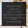 Wedding Order Of Service With Dogs, thumbnail 4 of 9