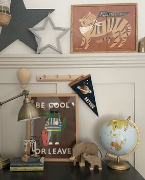 Be Cool Or Leave Croc Kid's Inspirational Art Print, 5 of 5