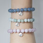 Birthstone Evil Eye Beaded Bracelet, thumbnail 5 of 6