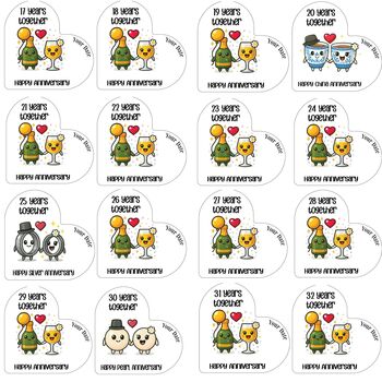 Personalised Acrylic Heart Plaque Anniversary Gift For Couples, 8 of 11