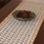 Orange And Maroon Floral Printed Table Runner, thumbnail 1 of 3