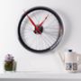 Handmade Bespoke Racing Bike Wheel Clock In Two Sizes, thumbnail 3 of 5