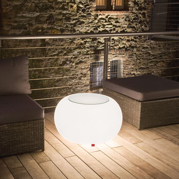 Outdoor Light Up Globe Table Or Seat, 3 of 6