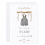 Personalised Baby Boy Congratulations Card, thumbnail 6 of 6