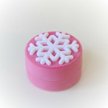 Pink Snowflake Ring In Gift Box, 3 of 8