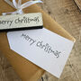 Large White Merry Christmas Rubber Crafting Stamp, thumbnail 5 of 7