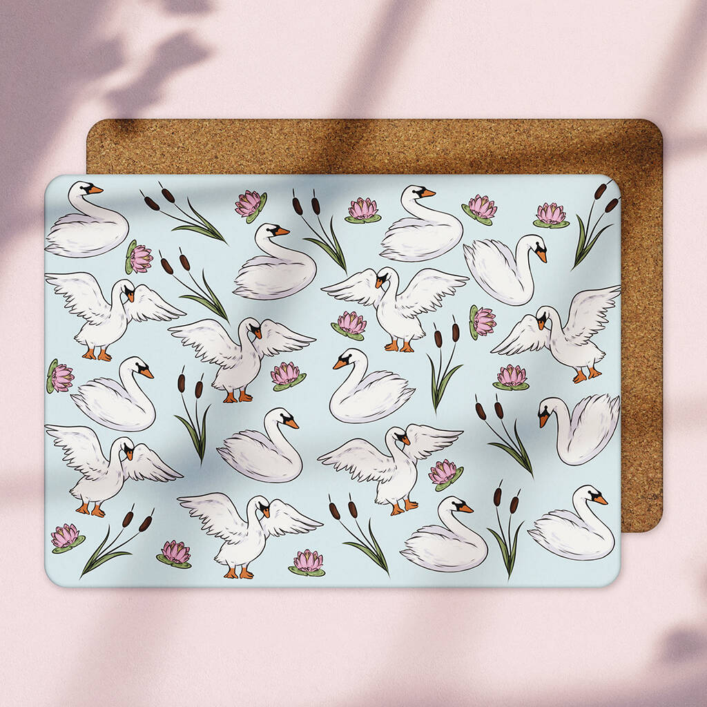 Melamine And Cork Bird Placemats By Blossom & Easel