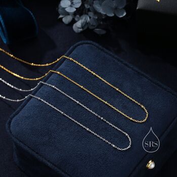 Sterling Silver Minimalist Bead Motif Necklace, 6 of 12