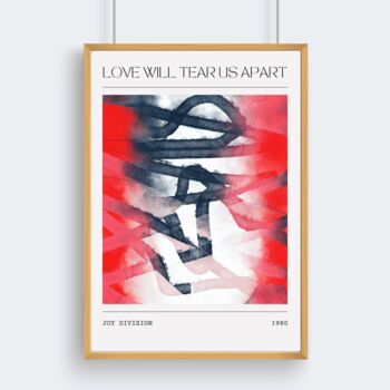 Joy Division Love Will Tear Us Apart Art Print Painting, 2 of 3