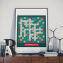 Liverpool Scrabble Champions Print, thumbnail 1 of 4