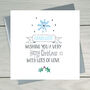Snowflake Personalised Christmas Card, thumbnail 2 of 3