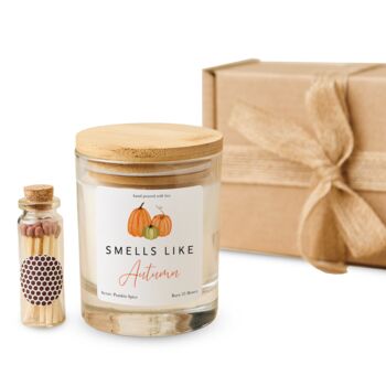 Autumn Cosy Pumpkin Candle Gift Set, 2 of 8