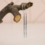Sterling Silver Icicle Drop Earrings, thumbnail 2 of 2