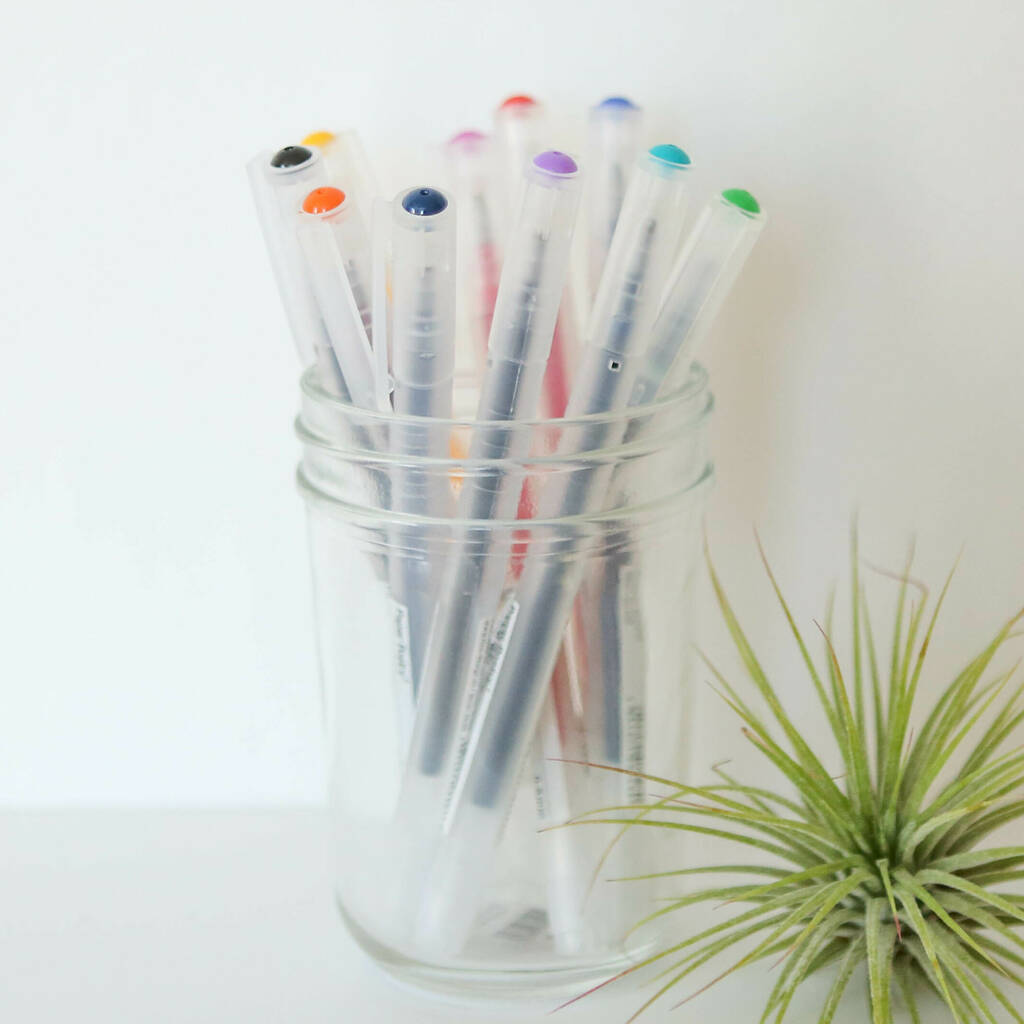 Fine Gel Pen .5mm With Coloured Ink By Berylune
