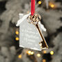 1st Christmas At A New Home Key 3D Acrylic Decoration, thumbnail 1 of 5