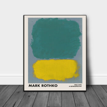 Rothko Green On Yellow Art Print, 3 of 4