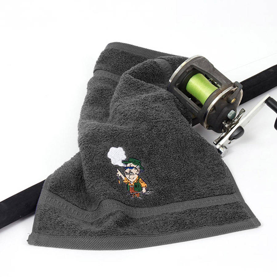 personalised fishing towel by duncan stewart