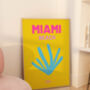 Miami Beach Travel Print, thumbnail 1 of 3