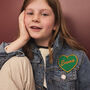 Personalised Heart Embroidered Name Cloth Patch, thumbnail 2 of 8