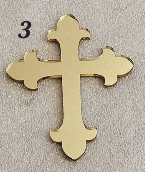 Acrylic Cross Cake Charm, 4 of 5
