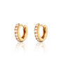 Mini Sparkling Huggie Hoop Earrings, thumbnail 1 of 7