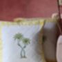 Yellow Palm Cushion Cover Quilted Set Of Two, thumbnail 1 of 2