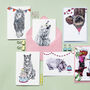 'Party Animal' Hippo Greeting Card, thumbnail 2 of 2