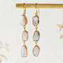 Baroque Pearl Gold Plated Silver Statement Earrings, thumbnail 4 of 6