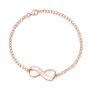 Personalised 18 K Rose Gold Plated Infinity Bracelet, thumbnail 1 of 5
