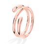 Rose Gold Vermeil Plated Coil Drop Ring, thumbnail 1 of 4