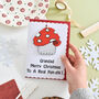 Personalised Mushroom Christmas Decoration Card Fungi, thumbnail 2 of 3