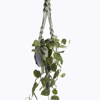 Recycled Macramé Plant Hanger, 2 of 8