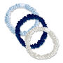 Silver Cloud Satin+ Skinny Hair Scrunchie Santorini Five Pack, thumbnail 3 of 6