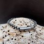 Grey Black Silver Titanium Steel Bracelet Gift For Him, thumbnail 5 of 5