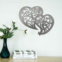 Contemporary Wooden Hearts: Love Inspired Wall Art, thumbnail 6 of 12