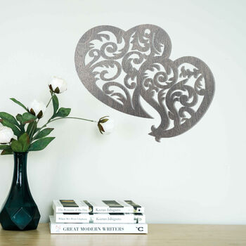 Contemporary Wooden Hearts: Love Inspired Wall Art, 6 of 12