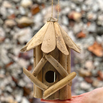 Handmade Wooden Bird House And Garden Nesting Box, 3 of 12