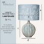 Hedgerow Flowers Linen Drum Lampshade, thumbnail 6 of 6