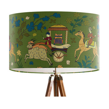 Procession On Green Lampshade, 4 of 7