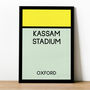 Kassam Stadium Monopoly Oxford Print, thumbnail 1 of 2