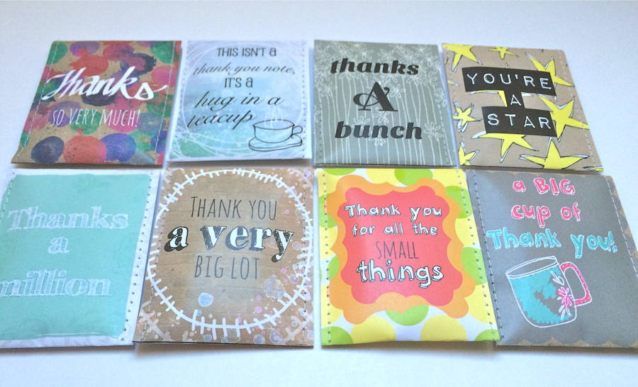 thank you tea gift set by victoria mae designs | notonthehighstreet.com