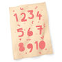 Teacher Gift Screen Printed Numbers Tea Towel, thumbnail 1 of 3