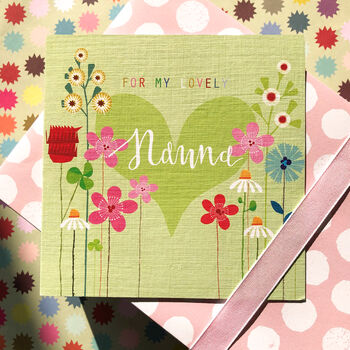 Floral Nanna Greetings Card, 4 of 5