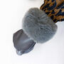 Soft Vegan Leather Gloves With Faux Fur Cuff, thumbnail 9 of 11