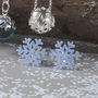 Perspex And Silver Snowflake Stud Earrings, thumbnail 3 of 8