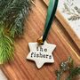 Personalised Clay Star Tree Decoration, thumbnail 2 of 3
