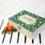 Personalised Christmas Eve Box With Festive Pattern, thumbnail 2 of 10