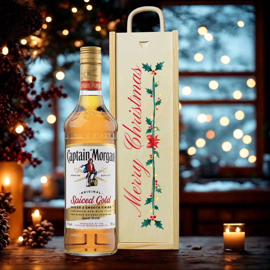 Merry Christmas Captain Morgan Spiced Rum Gift Set, 1 of 3